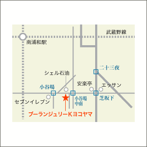 ブーランジェリーKヨコヤマ地図